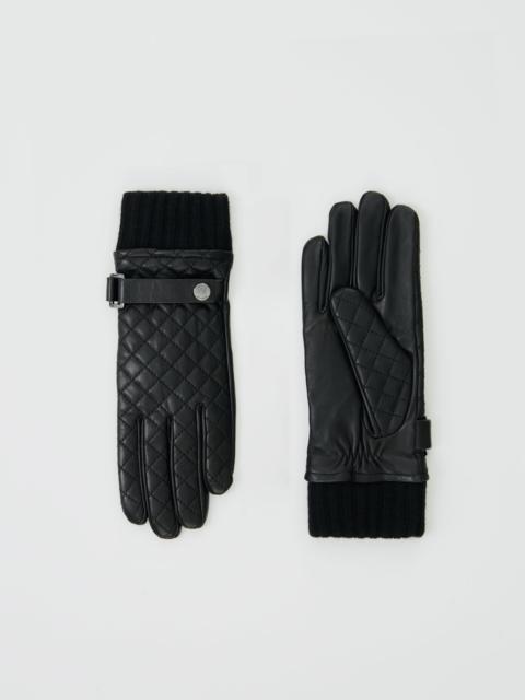 FIA-Q Diamond Quilted Leather Driving Glove