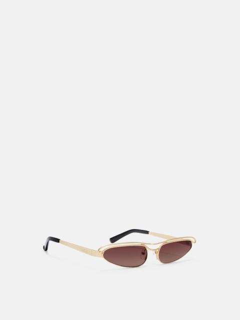 BLACK AND GOLD SUNGLASSES