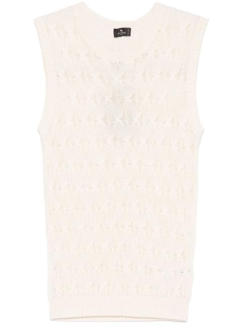 open-knit vest