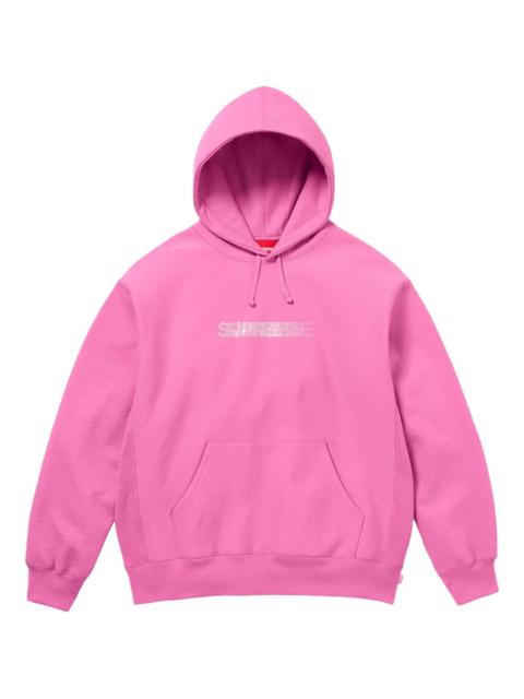 x Swarovski motion-logo hoodie