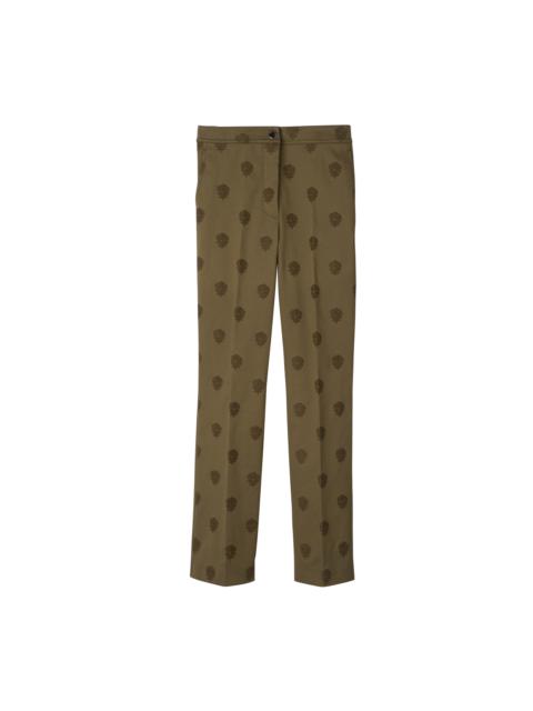 Trousers Artichoke - Embroidered gabardine