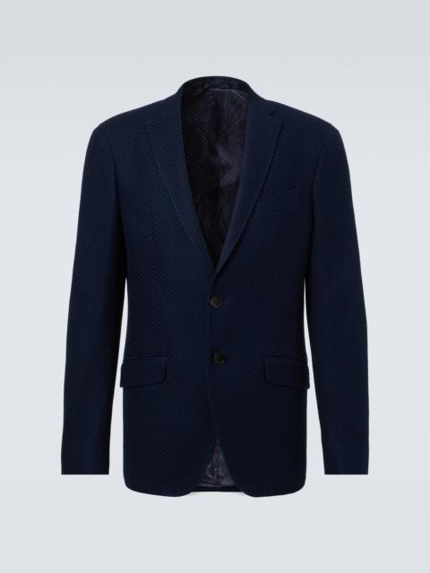 Cotton jersey blazer