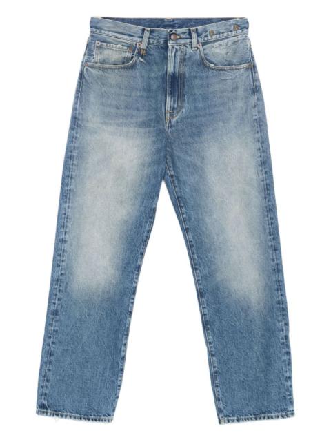 straight-leg cotton jeans