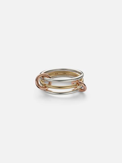 Solarium 18kt gold and sterling silver ring