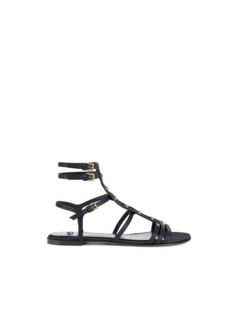 strap hook flat sandals