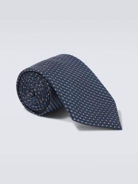 Silk jacquard tie