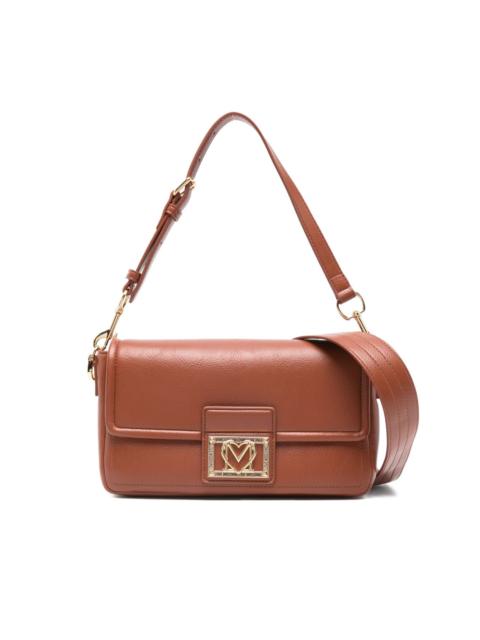 Locked In logo-plaque shoulder bag