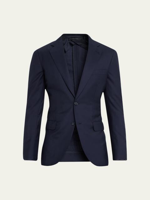 Men's Solid Wool-Silk Blazer