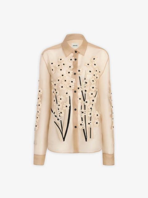 Argo floral satin blouse