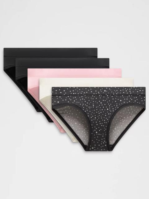 UnderEase Mid-Rise Bikini Underwear *5 Pack