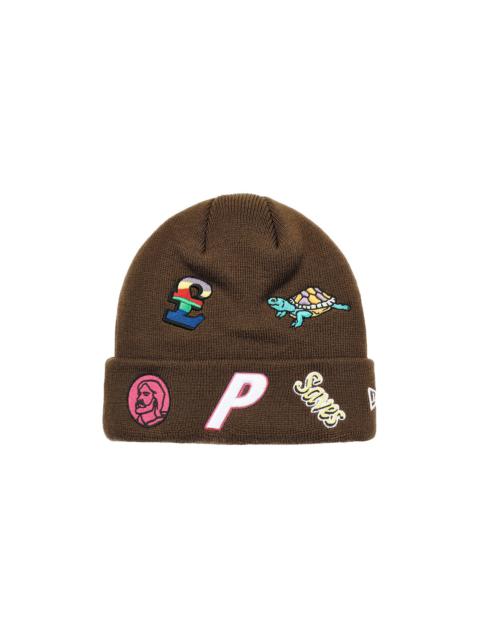 PALACE NEW ERA JESUS BEANIE BROWN