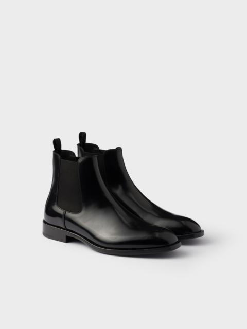 Brushed leather Chelsea boots