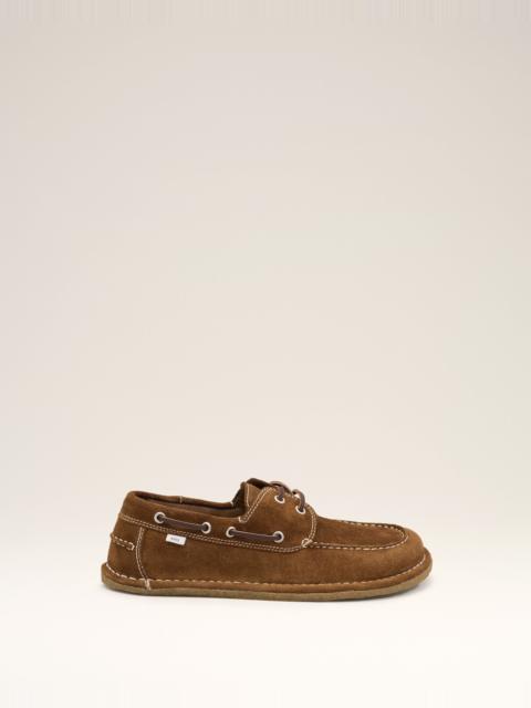 BROWN COW LEATHER BOAT SHOES