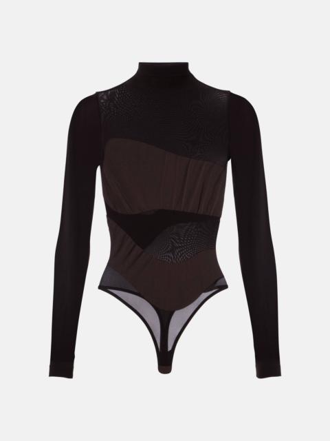 Shade semi-sheer bodysuit