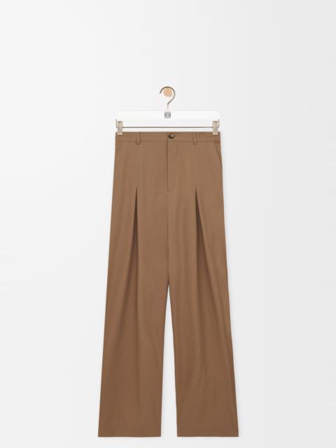 Low crotch trousers in cotton