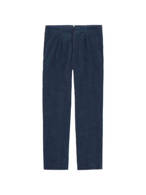 corduroy welt-pocket trousers