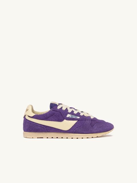 SNEAKERS WINDSPIN IN SUEDE AND LEATHER COLOR ULTRAVIOLET AND RUTABAGA