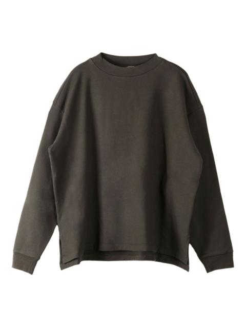 round-neck long-sleeve sweatshirt