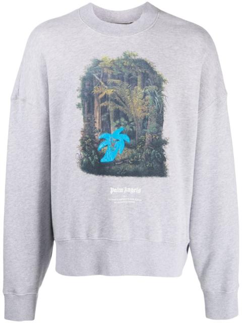 graphic-print cotton sweatshirt