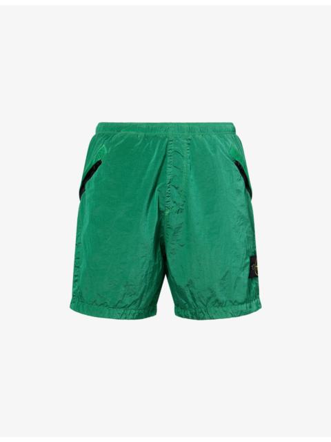 Brand-Badge Relaxed-Fit Nylon Cargo Shorts