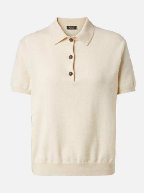 Cashmere polo shirt