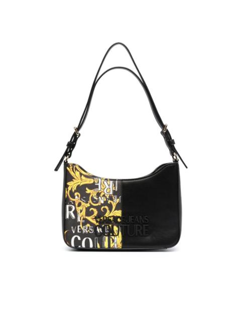 graphic logo print shoulder bag