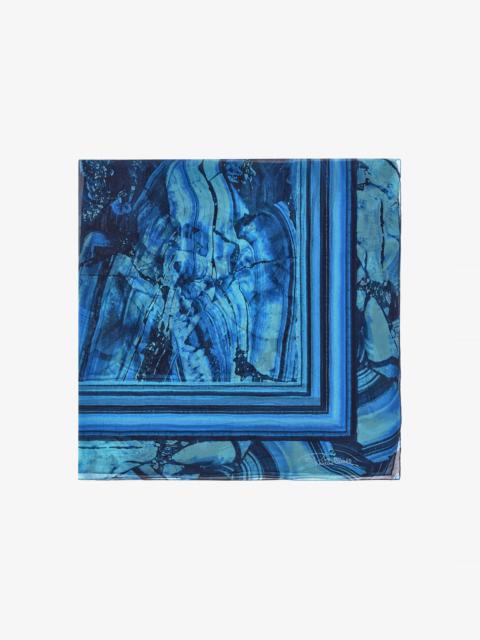 Silk Shawl with Malachite Print