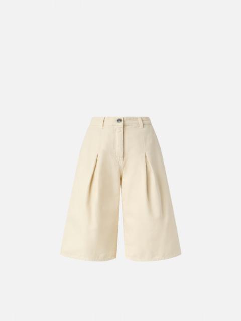 WIDE COTTON BERMUDA SHORTS WITH POCKETS