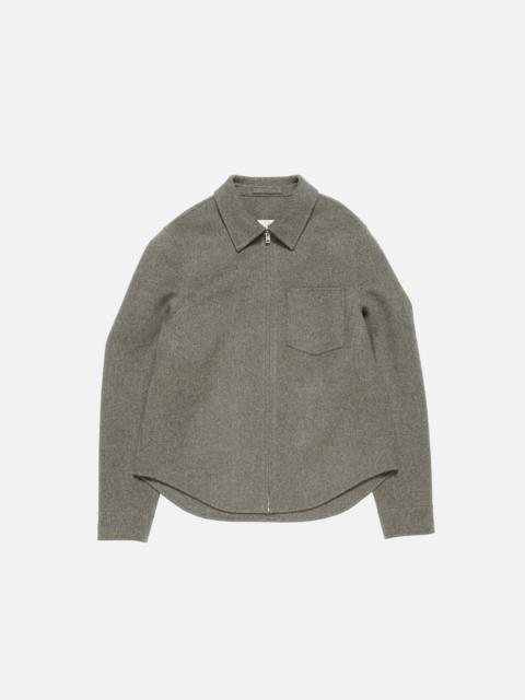 Cashmere zip jacket - Vintage grey melange