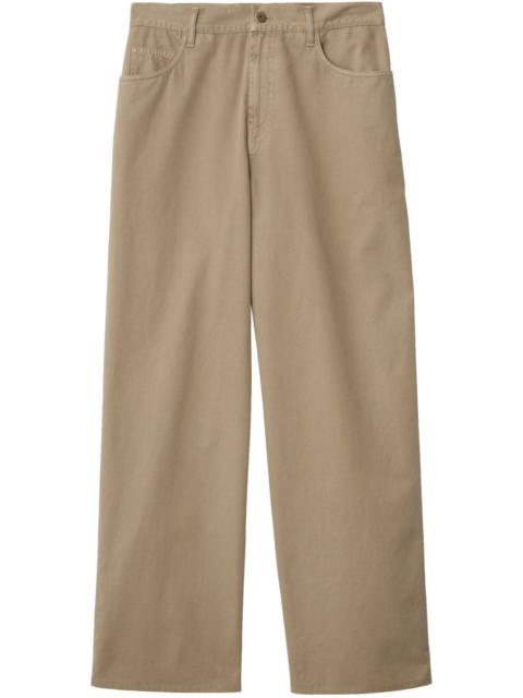 straight leg trousers