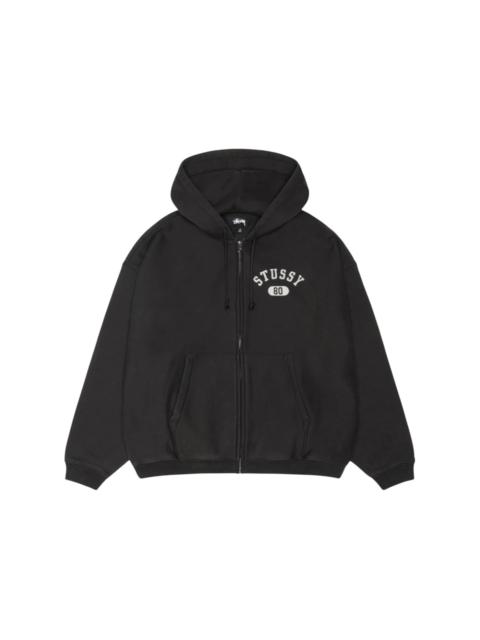 Stussy Varsity Zip Hoodie Washed Black