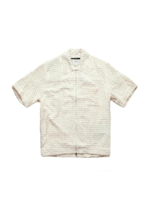 Song For The Mute Zip Up Box Shirt White