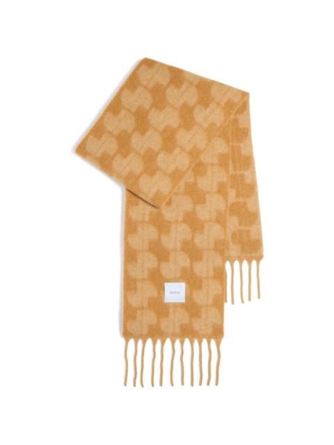 logo-patch alpaca scarf