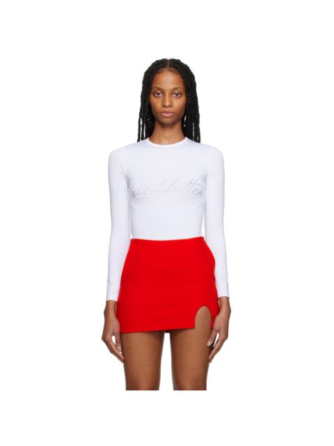 White Crystal Long Sleeve T-Shirt