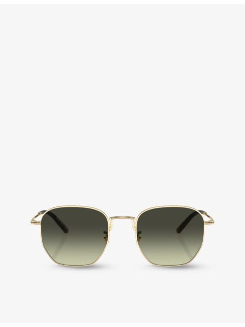 OV1331S Kierney hexagonal-frame metal sunglasses