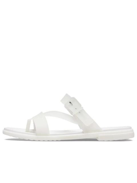 (WMNS) Crocs Tulum Slides 'Translucent White' 207173-159