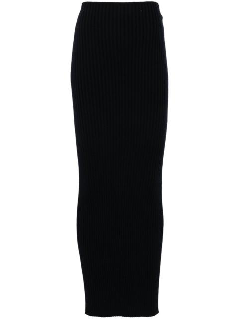 ribbed-knit maxi dress