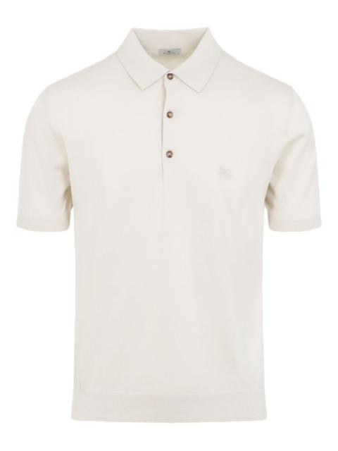 buttoned short-sleeve polo shirt