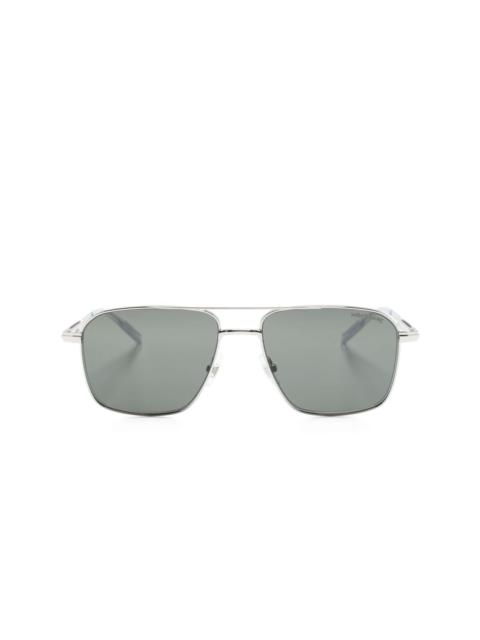 LOGO-PLAQUE SQUARE-FRAME SUNGLASSES