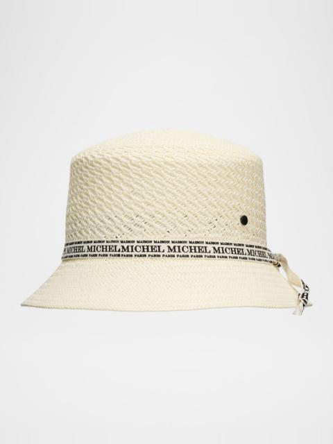 Axel Rollable Straw Bucket Hat
