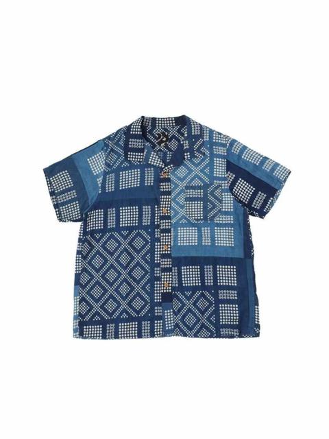 FAIRWAY SHIRT S/S (N.D.) INDIGO PATTERN
