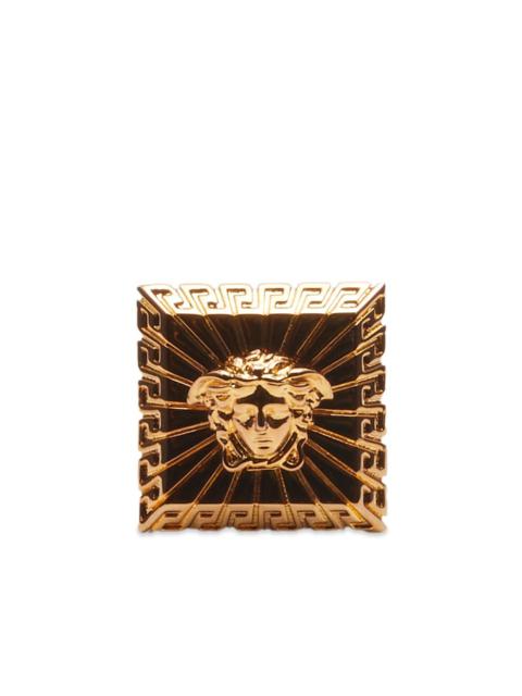 Versace Square Raised Medusa Ring