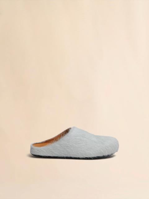 GREY LONG HAIR CALFSKIN FUSSBETT SABOT