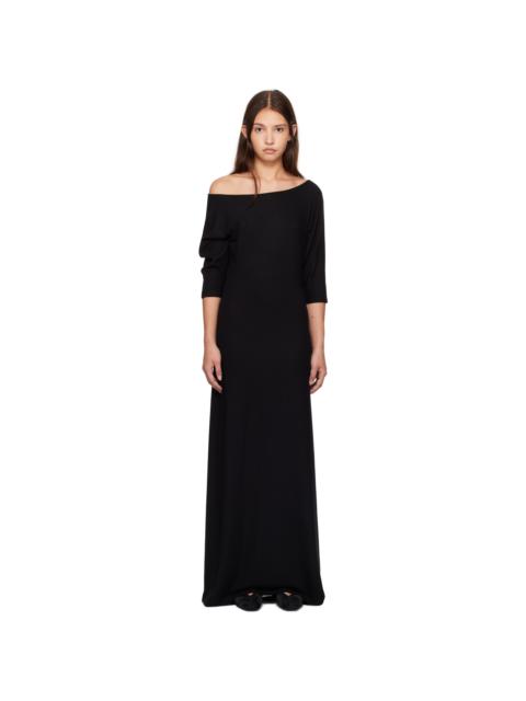Black Lauren Off Shoulder Maxi Dress