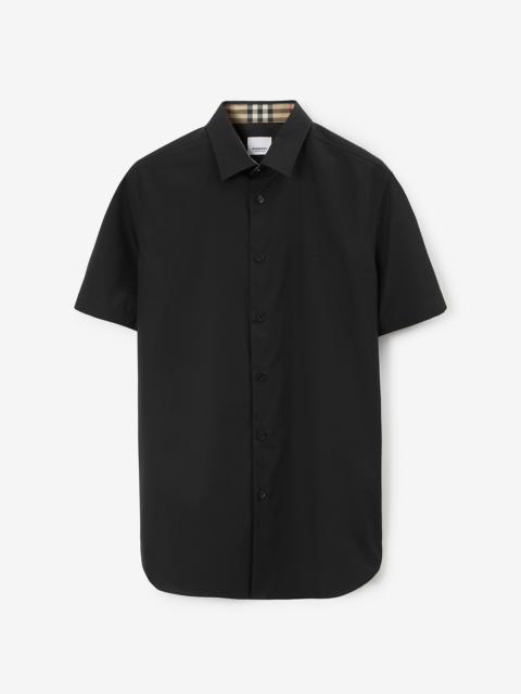 Embroidered EKD Stretch Cotton Shirt