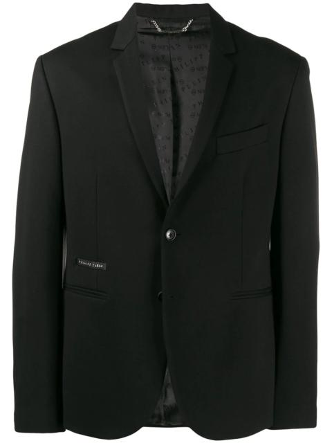 Skull logo blazer