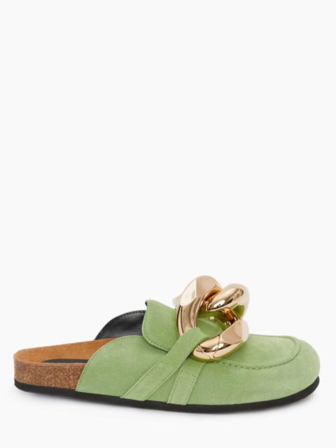 WOMEN’S CHAIN LOAFER MULES