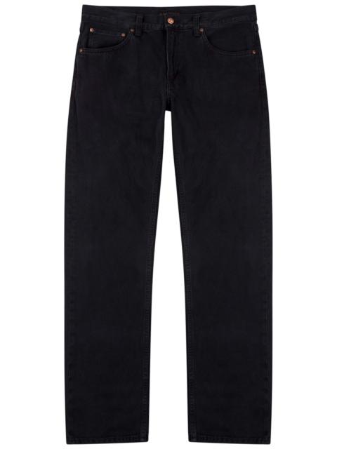Gritty Jackson black straight-leg jeans