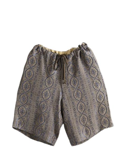 Pallor patterned drawstring shorts