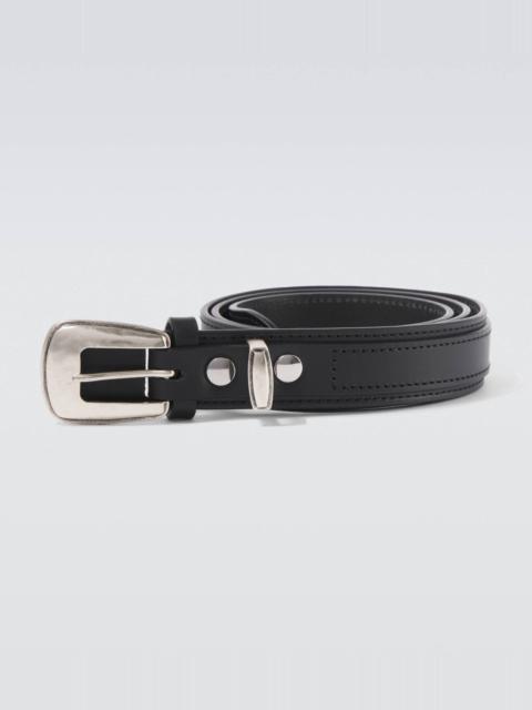 Minimal Western leather belt